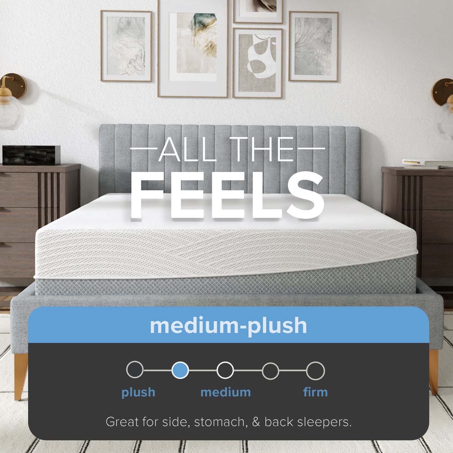 12” EcoCore Hybrid Deluxe - Medium Plush