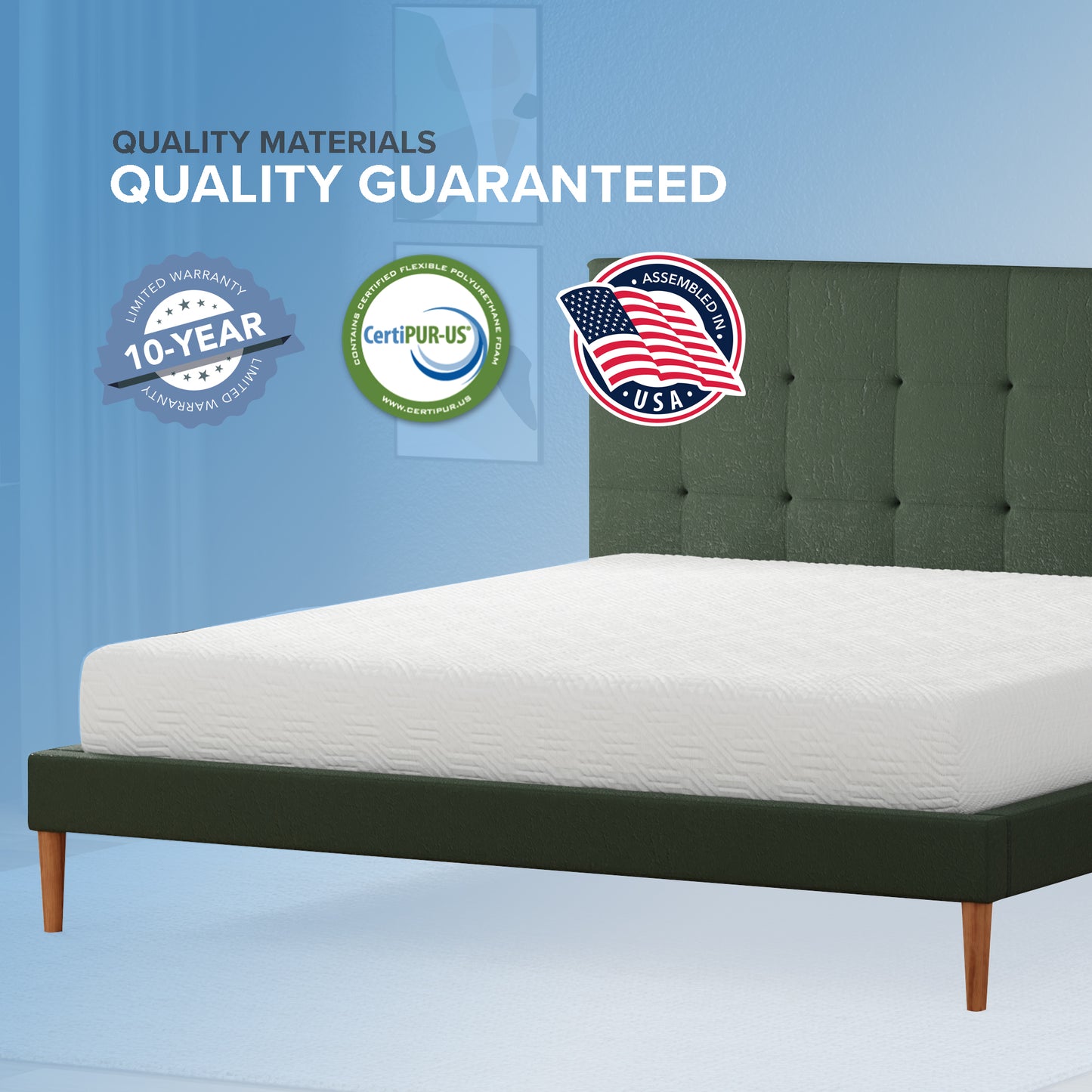 8” Essentials Medium Memory Foam Mattress