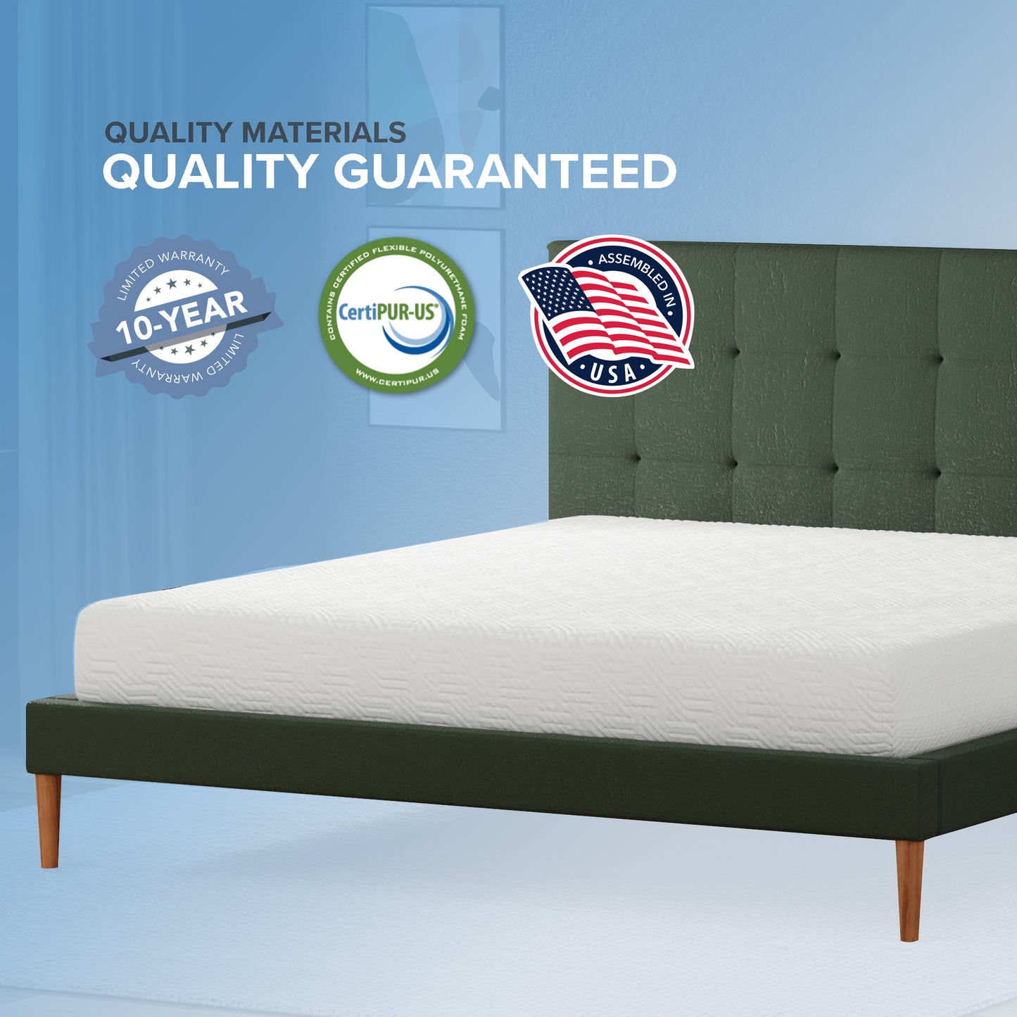 8” Essentials Medium Memory Foam Mattress  