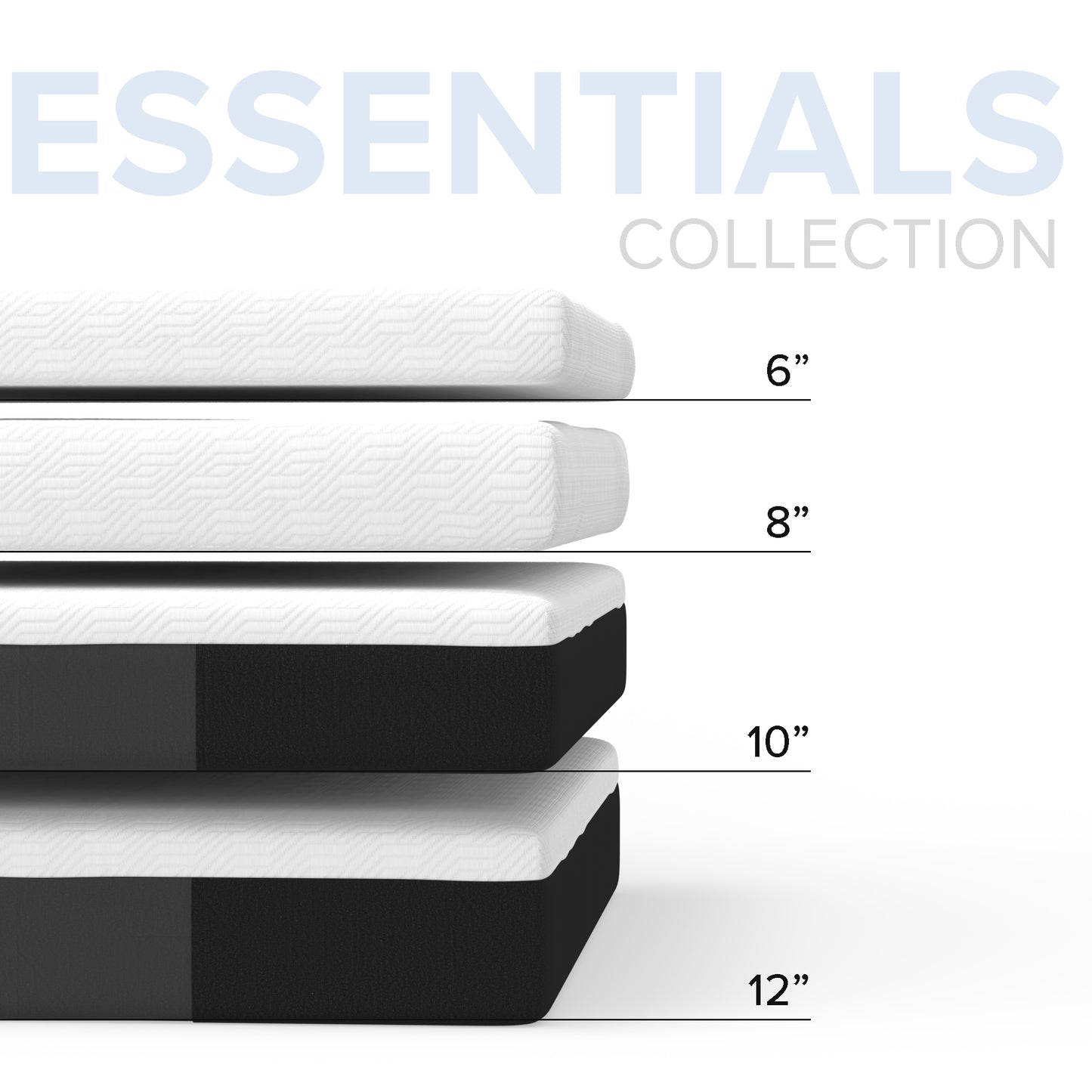 12” Essentials Soft Memory Foam Mattress