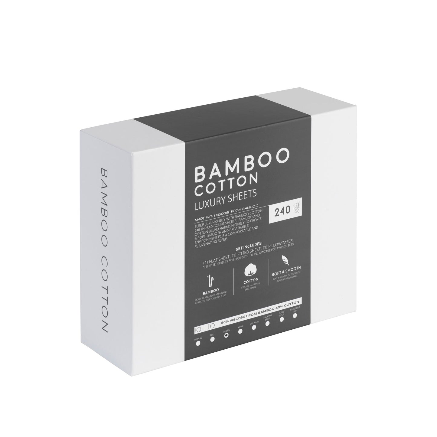 Bamboo Cotton Luxury Bed Sheets - Made with Viscose from Bamboo