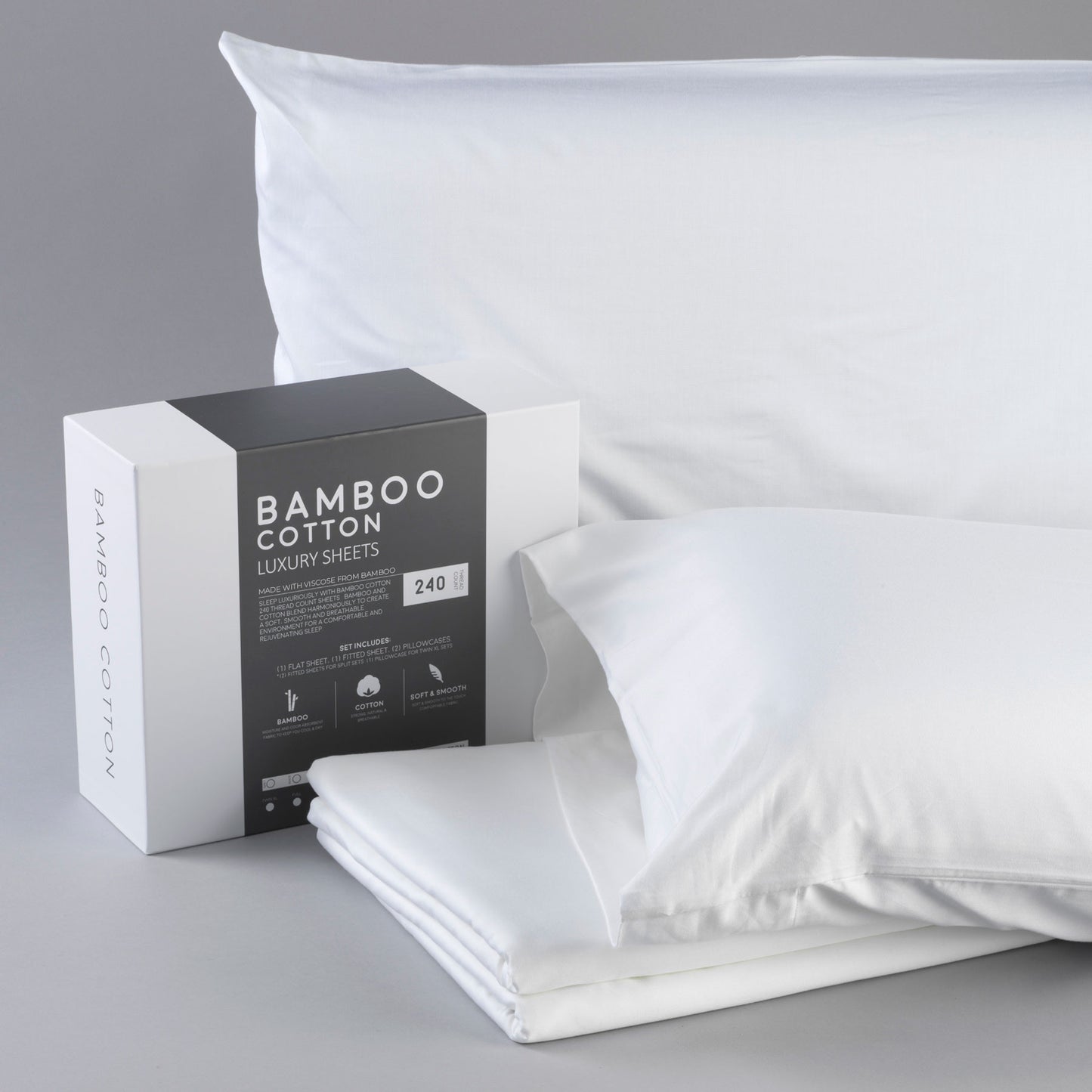 Bamboo Cotton Luxury Bed Sheets - Made with Viscose from Bamboo