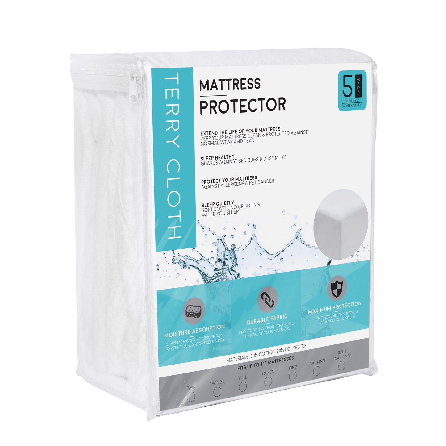 Terry Cloth Mattress Protector