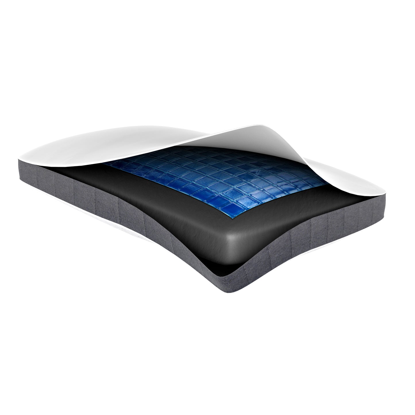 Bamboo Charcoal and Cooling Gel Memory Foam Pillow- 2 Sided Pillow