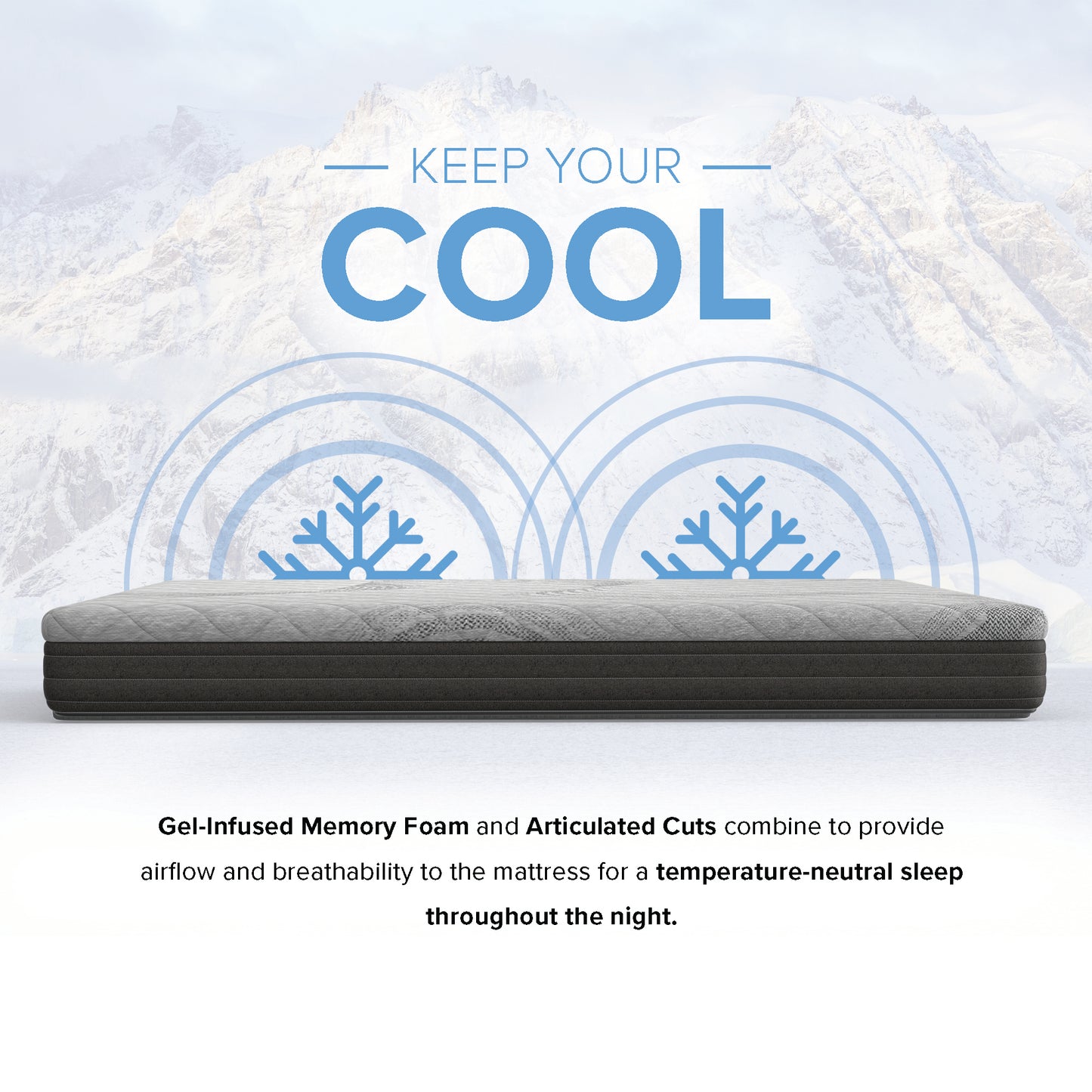 8” Essentials Comfort Reactive - Medium Firm