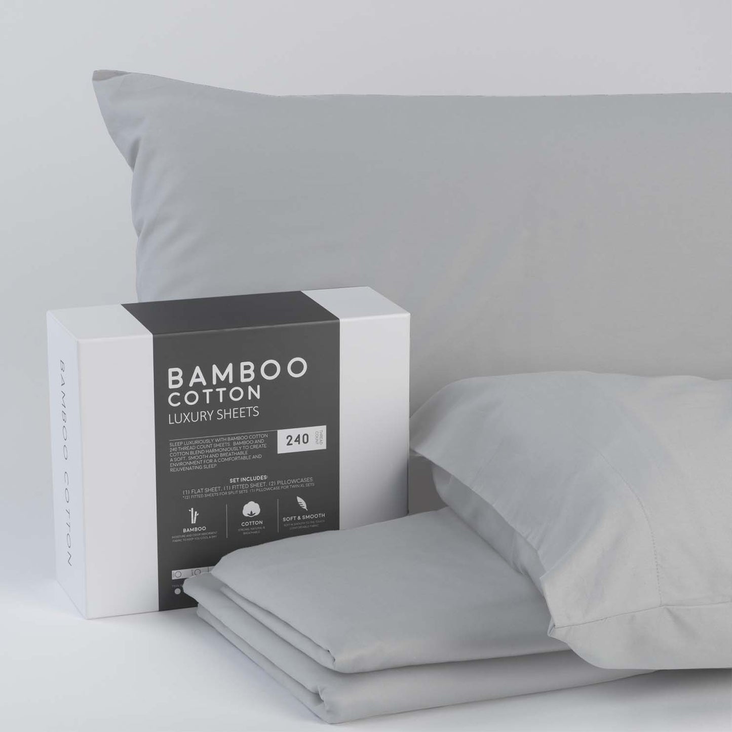 Bamboo Cotton Luxury Bed Sheets - Made with Viscose from Bamboo